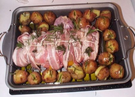 Pork roast not cooked